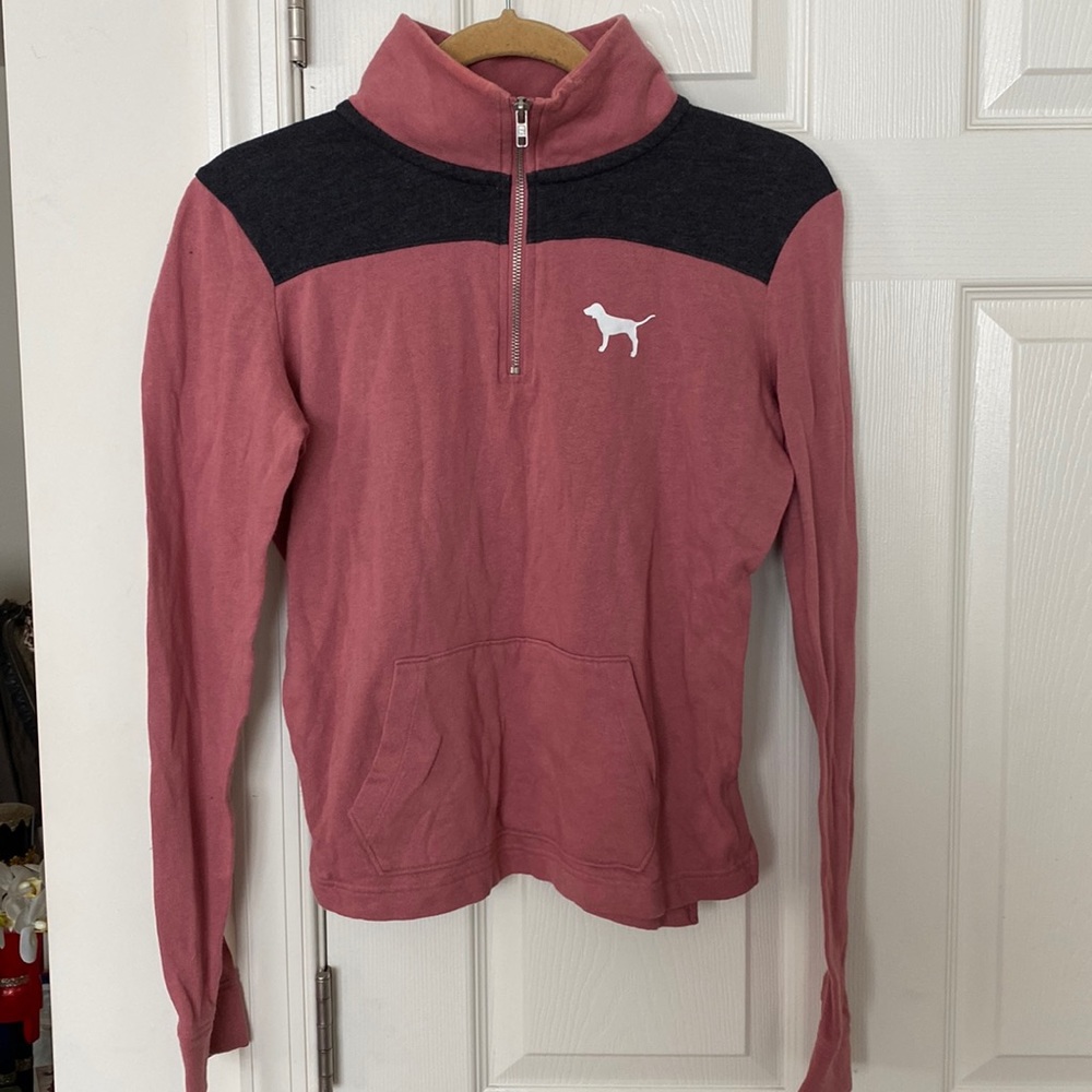 PINK Half Zip Sweater